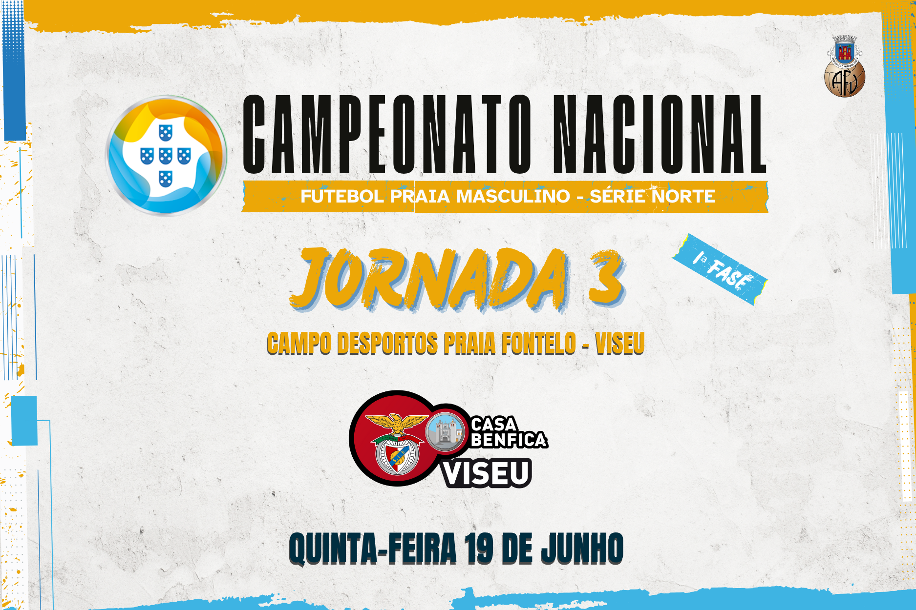 Futebol de Praia volta a Viseu para a 3.ª jornada da Série Norte